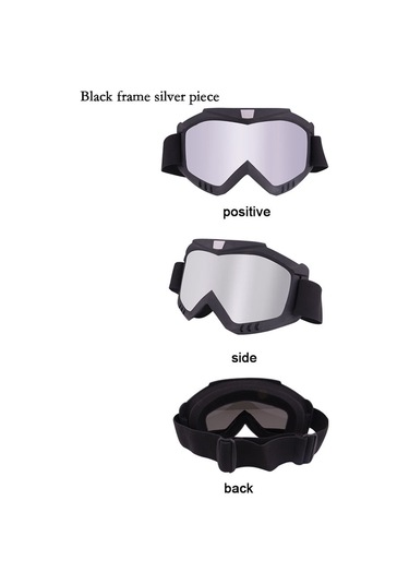 Wezone Kask Uyumlu Offroad Gözlükleri - 368 Model Kırılmaz Pc Lensli 11 Renkli - Toz Ve Rüzgar Koruyucu Moto Spor Gözlüğü Kırmızı Çerçeve Renkli Cam