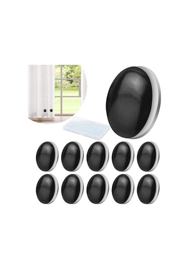 Drapery Ağırlıkları Mıknatıs Duş Perdesi Ağırlıkları Alt,siyah Siyah