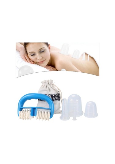 Masaj Silindiri Çukurluk Bardakları 14x9.8x4.2cm İle Nv2p0j Şeffaf