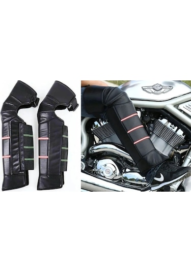 Motoanl Bacak Koruyucu Deri Reflektörlü Korumalı Diz Koruyucu