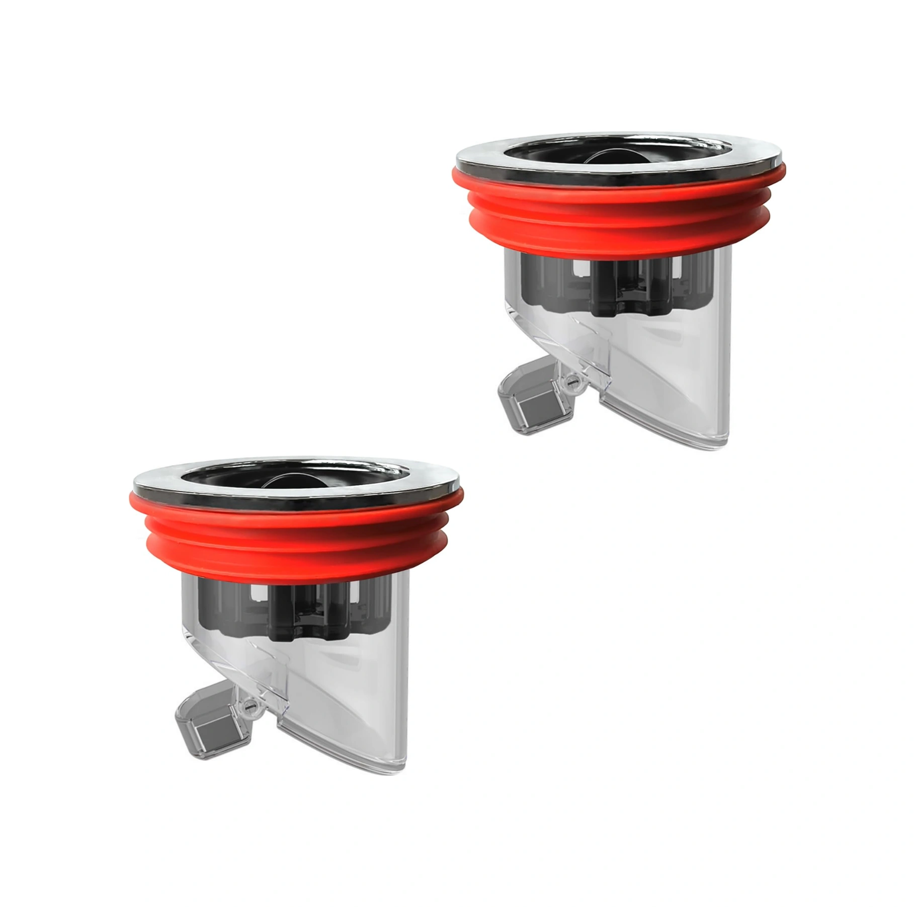 Yaleker Banyo Mutfak Koku Engelleme Akıntı Geri Dönüşü Engelleyici, Manyetik Valfli Tüplerli Su Tüpü Filtresi 1.5-2.0 İnç Kırmızı