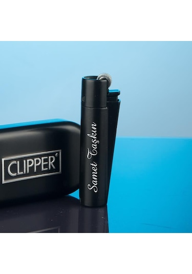 Clipper Kişiye Özel Metal Çakmak Baskı li ve Özel Kutulu Altın