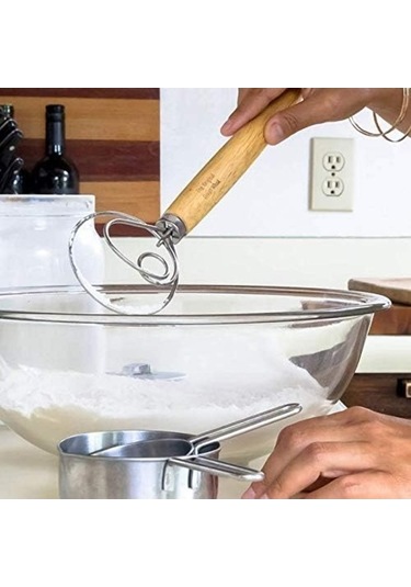 Ulzyvf Yumurtası Tutar Taşınabilir Pişirme Paslanmaz Paslanmaz Mutfak Mikser Kılavuz Kazançılar İnç Hamur Hamur Ekmek Dıy Danimarka Çırpma Çırpıcı Çelik Çelik Bakeware Aracı Ahşap 9 İx Paslanmaz Çelik