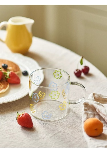 Roomi 450 Ml Borosilikat Cam Bardak Saplı 245079467 Beyaz