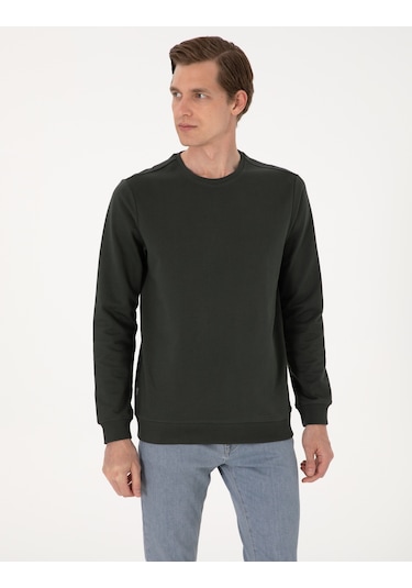Pierre Cardin Erkek Koyu Yeşil Sweatshirt 50314054-vr079 Koyu Yeşil