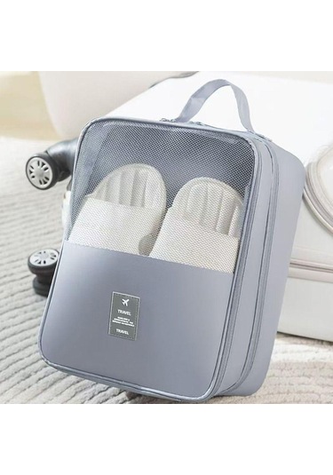 Su Geçirmez Saklama Çantası Tekerlekli Kutu Aksesuarları Bavul Düzenleyiciler Taşınabilir Ayakkabı Çantası Ev Pembe