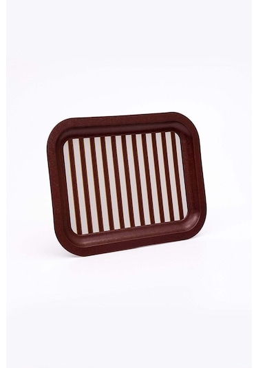 Festival Desenli Metal Klasik Tepsi, 23,3 X 30,7 Cm