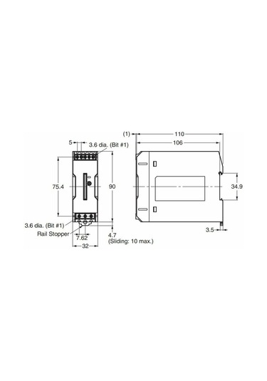 Omron 24V DC 2.5A S8VK-C06024 Ray Tipi Güç Kaynağı