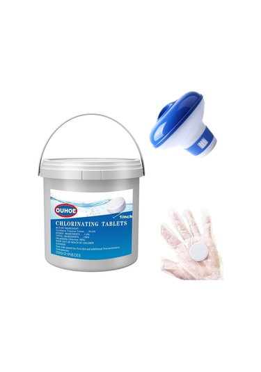 Yifomall Uzun Ömürlü Klor Tabletleri - Havuz Ve Jakuzi İçin 1 Lbs Paket, Güneş Işığına Dayanıklı Ve Pas Önleyici