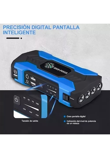 Geeksen 28000mah 12v General Motors Acil Marş Güç Marşı Dijital Ekranlı/dijital Ekransız