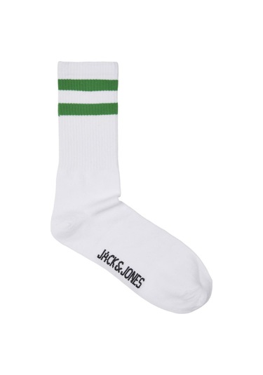 Jack & Jones Jackayden Tennis Sock Erkek Çorap-27395 - Yeşil Beyaz - Yeşil