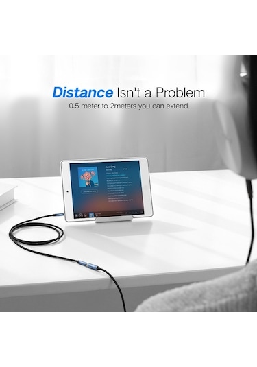 Ebitda 3.5 Mm Ses Uzatma Hıfı Aux Kablosu 3 Metre, Uygun Örnek Cihazlarla