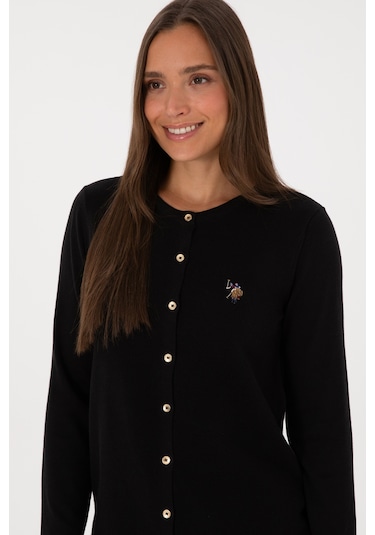 U.s. Polo Assn. Kadın Siyah Hırka Triko 50307737-vr046 Siyah