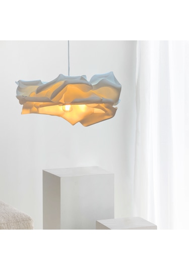 Vehha Tasarım Eva Beyaz Modern Sarkıt Avize Beyaz