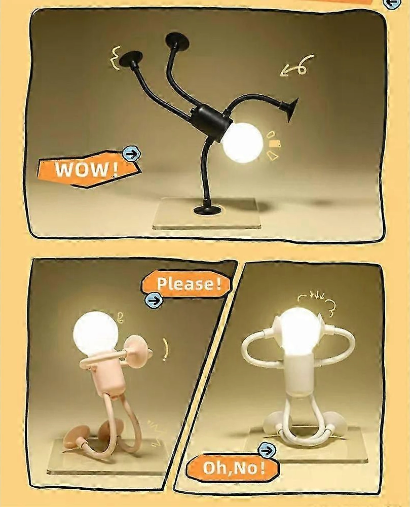 Kalıplanabilir Komik Sporcu Gece Lambası, En Yeni Kendin Yap Şekilli Gece Lambası Pembe