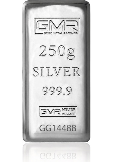 Agakulche 250 Gram 999.9 Ayar Gmr Külçe Gümüş