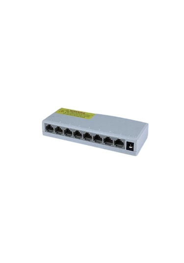Longline 8 Port Gigabit Ethernet Switch 10/100/1000 Mbps Plastik Kasa