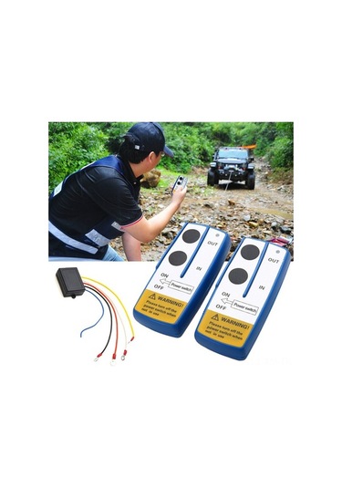 Trendooze 12v Kablosuz Vinç Kumanda - Jeep/atv 17.000lb Kapasite, 100ft Menzil, Kullanışlı Ve Hafif