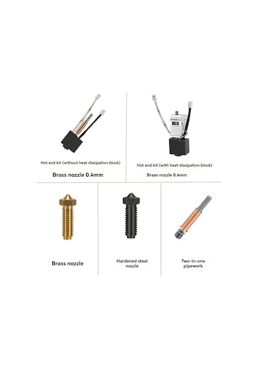 Leasetake Kobra 3 Combo Baskı Kafası Ekstruder Kiti İçin Hotend Isıtıcı Blok Isıtma Kartuşu Termistör Anycubic Kobra 3 B İçin
