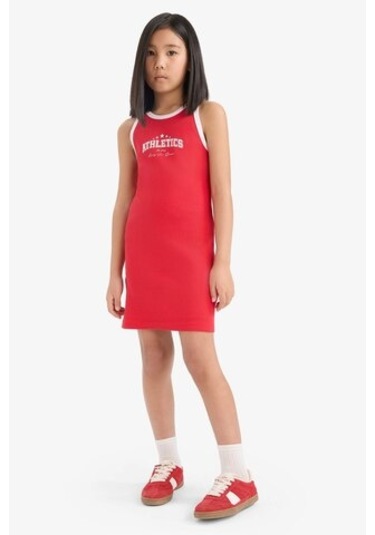 DeFacto Kız Çocuk Baskılı Fitilli Kaşkorse Kolsuz Yazlık Elbise -  B4491A825SMRD51