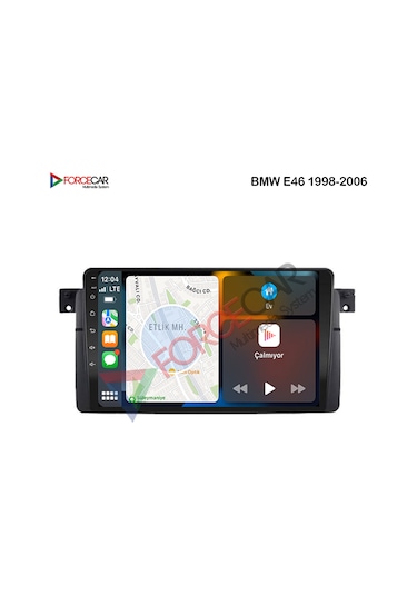 BMW E46  ANDROİD MULTİMEDYA 2_32 KABLOSUZ CARPLAY