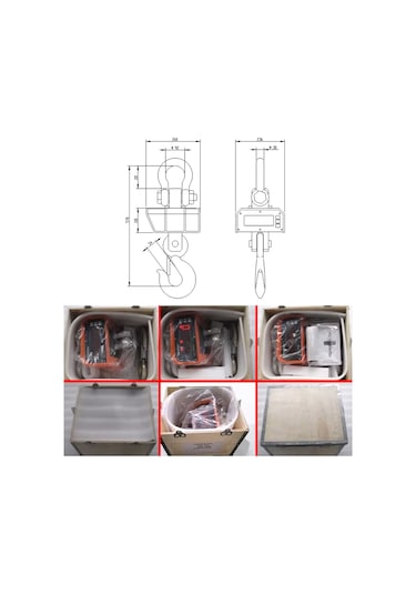 Ocs-k Dijital Vinç Baskülü 10ton / 5kg