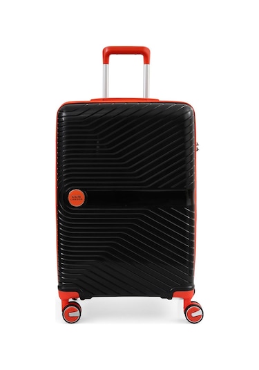 Ççs 5239 Polipropilen Orta Boy Valiz Siyah-turuncu Siyah - Turuncu