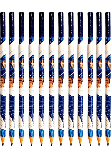 Gen-of Pigui Deniz Kabukları Ve Midye Desenli Kurşun Kalem 12 Adet Çok  Renkli