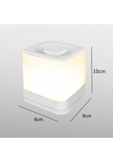 Yaozixia Şarj Edilebilir Dokunmatik Gece Lambası Yatak Odası Uyku Sıcak Işık Ortam Işığı Diğer