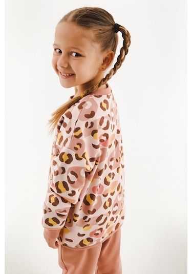 Rolypoly Gameover Pudra Kız Çocuk Eşofman Takım 5274-30040 Pudra