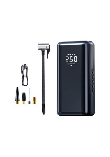 Vkemall Taşınabilir Tip-c Şarjlı Led Ekranlı 150psı Araç Lastik Şişirme Pompası St-210b