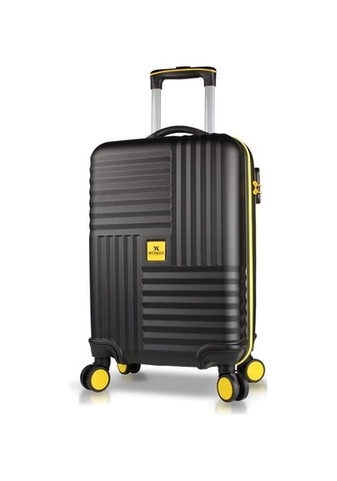 My Valice Puzzle Abs Küçük Kabin Boy Siyah Valiz Siyah