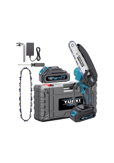 Besthome1 2 Pil Şarj Kablolu Kablosuz Mini Ağaç Testere Hafif Bahçe Budama