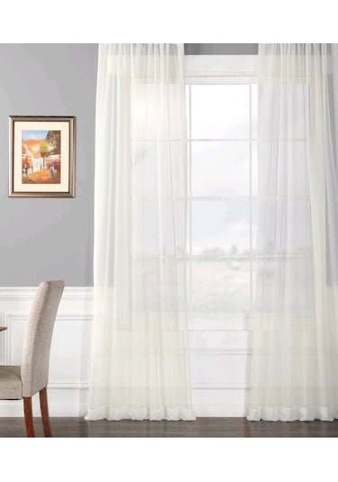 Evdepo Home Kullanıma Hazır Vual Tül Perde (446700746)