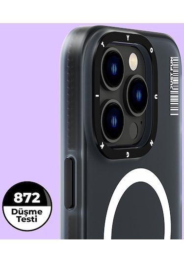 Youngkit iPhone 14 Pro Uyumlu Kılıf Magsafe Kablosuz Şarj Özellikli Youngkit Colored Sand Kapak