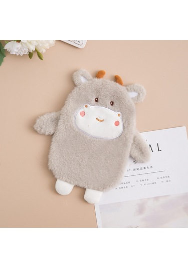 Gözleri Kısık Pembe Tavşan, Sıcak Su Torbası, Hayvan, Çizgi Film, Fermuar Diğer