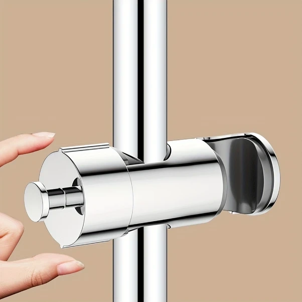 Fochsia Gümüş 360 Derece Dönebilen Duş Başlığı Askısı Ayarlanabilir Kurulum Kolay Gümüş