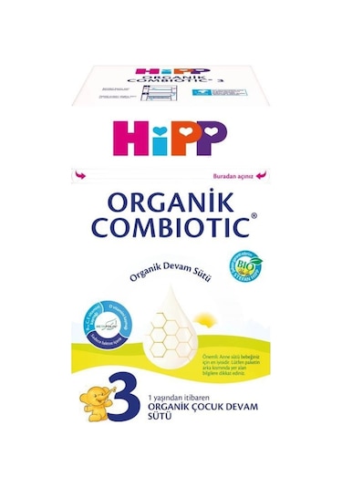 Hipp Organik Combiotic Bebek Sütü 3 Numara 800 G