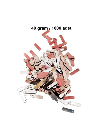 Açık Kırmızı 15 X 5 Mm Dantel Oya Yazma Halhal Abiye Lazer Kesim Pul 1000 Adet / 40 Gram