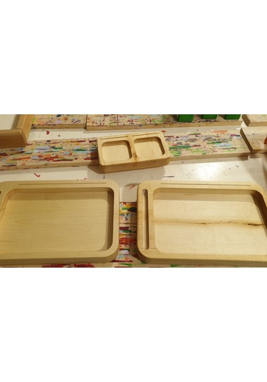 Kırtkırt Ahşap Montessori Kum Tepsisi