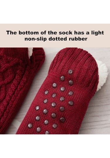 Lemestar Kalın Tabanlı Kaydırmaz Ev Çorapları - Erkek Ve Kadın İçin Sıcak Tutan Polyester Modeller Diğer