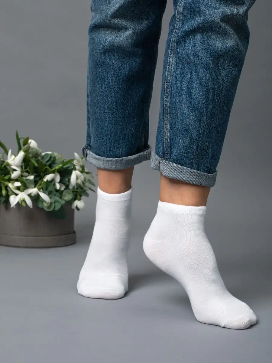 Wezege Çorap Seti Kısa Beyaz 12 Çift 96761645 Beyaz