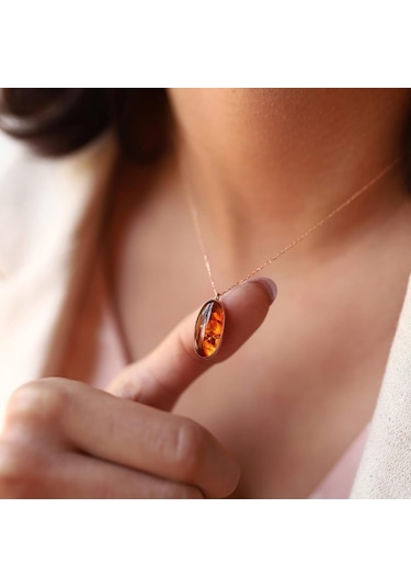 Amber Kehribar Kolye