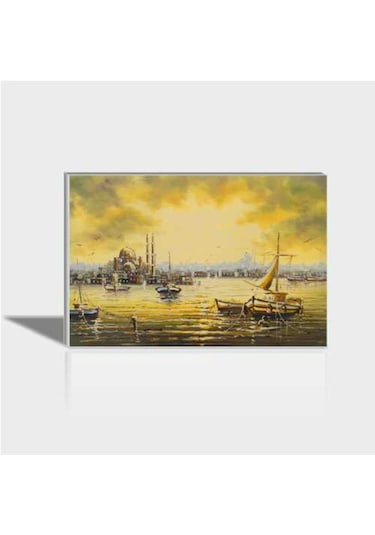60X90 Cm Yağlı Boya Gibi Dijital Baskı Manzara Canvas Tablo