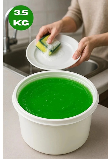 Mintak Jel Elde Bulaşık Deterjanı 3.5 Kg Güçlü Temizlik, Parlak Sonuç, Ekonomik Kullanım