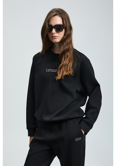 Lufian Alice Kadın Sweatshirt 122030016 Siyah