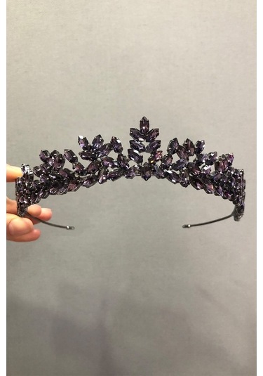 FdayAksesuar Mor Kaplama Gelin Tacı FRDY31423