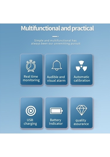 Xinxin Pm2.5/pm10 Hava Kalitesi Dedektörü İç Mekan Hava Kalitesi Monitörü Siyah