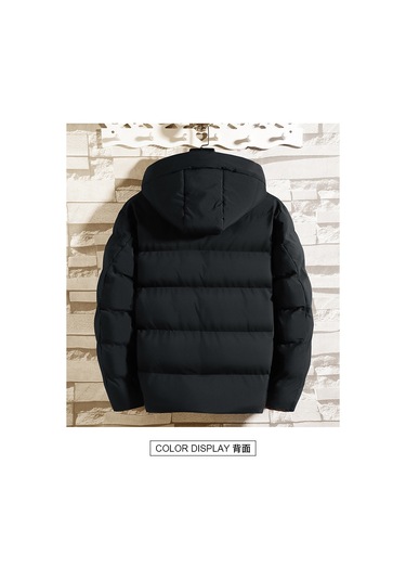 Sonbahar Ve Kış Pamuklu Ceket Düz Renk Çok Yönlü Pamuklu Ceket Erkek Pamuklu Yastıklı Ceket Ceket Mavi