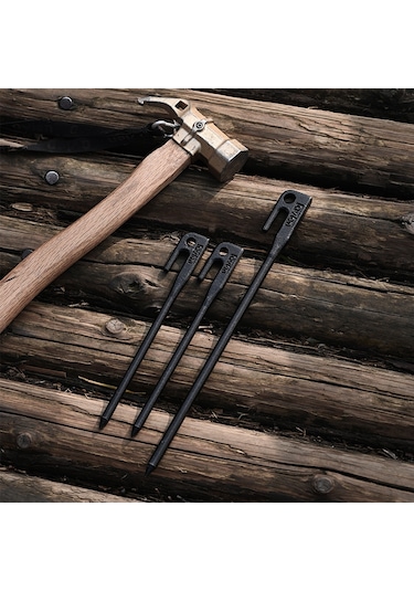 Padalink "dayanıklı Çelik Çadır Kazığı - 20cm Yüksek Mukavemetli Kamp & Plaj Sabitleme Aparatı" Çok Renkli